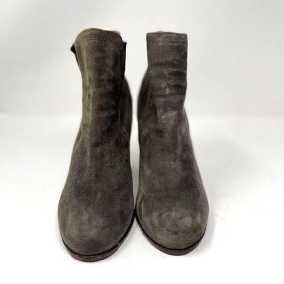 Jeffrey Campbell Havana ankle boots US 7.5 BoxU Gray suede leather Bohemian - Picture 2 of 7